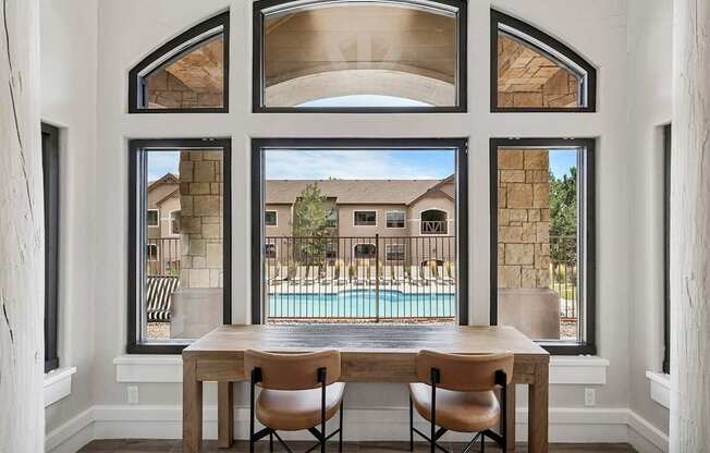 Social nook in clubhouse - Grand Centennial Apartments