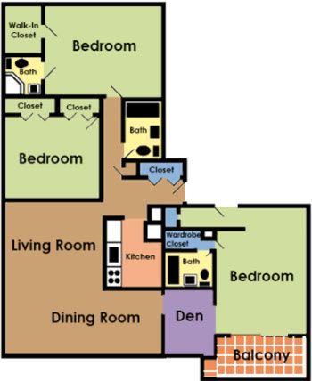 3 beds, 3 baths, 1,500 sqft, $1,450
