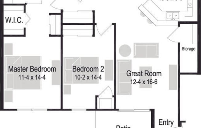 2 beds, 2 baths, 1,185 sqft, $1,670, Unit 1635-103
