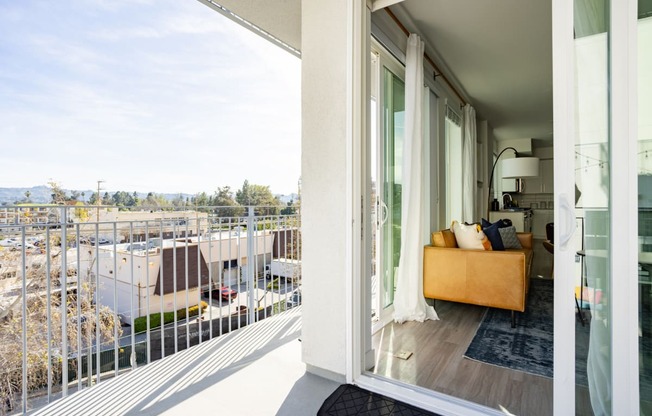 Private balcony at The Chandler in North Hollywood