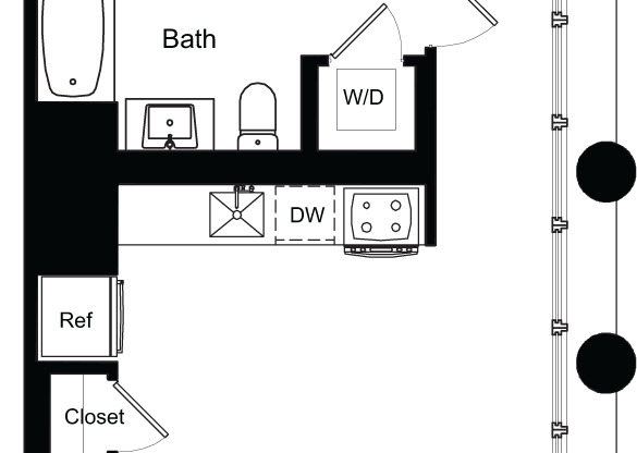 1 bed, 1 bath, 723 sqft, $6,336