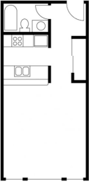 Studio, 1 bath, 502 sqft, $1,399