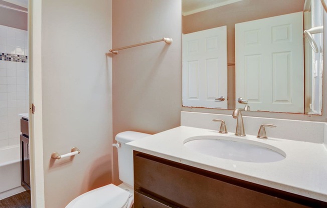 Apartment Home Bathroom at Woodland Ridge Apartments at 3420 Joann Lane in Woodridge IL