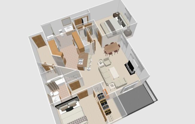2 beds, 2 baths, 1,186 sqft, $1,905, Unit 200-102