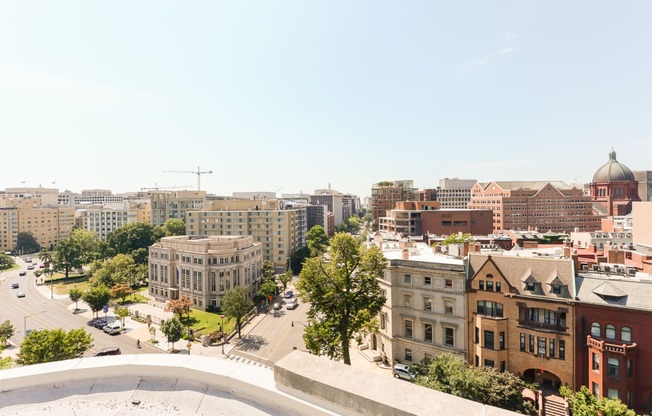 rooftop view at baystate apartments in washington dc