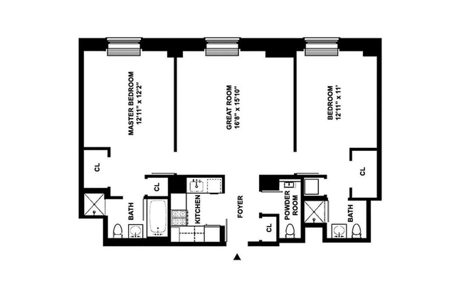 2 beds, 2.5 baths, 1,104 sqft, $7,500, Unit 4C