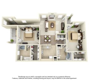 2 beds, 2 baths, 1,154 sqft, $1,864