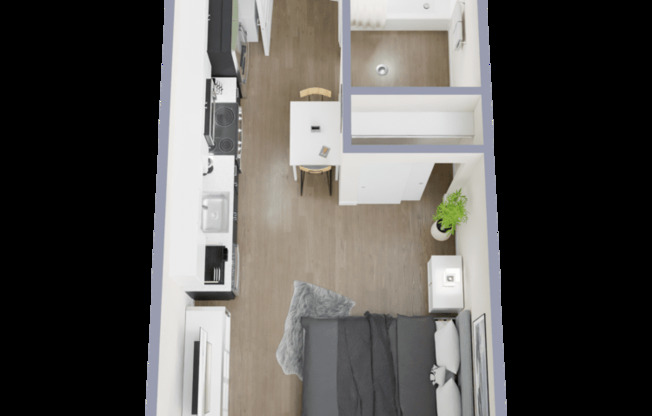 Studio, 1 bath, 360 sqft, $1,640