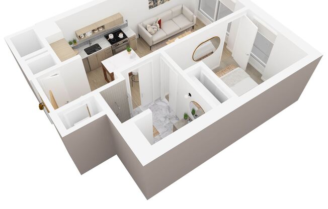1 bed, 1 bath, 583 sqft, $2,885, Unit 0202