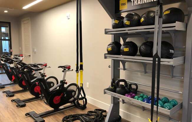Fitness Center With Updated Equipment at AMARA, San Antonio