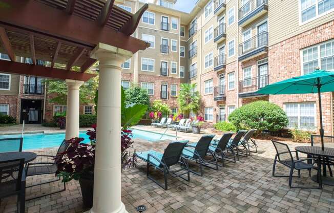 Pool Deck at The Orleans of Decatur, Georgia