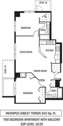 2 beds, 2 baths, 910 sqft, $1,878