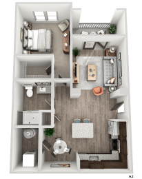 1 bed, 1 bath, 740 sqft, $1,450