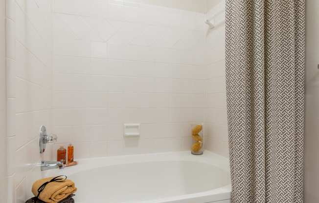 Bath tub at Wynnewood Farms Apartments, Overland Park, 66209