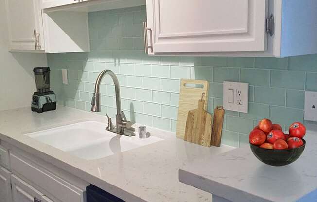 Kitchen at NOHO GALLERY Apartments, California