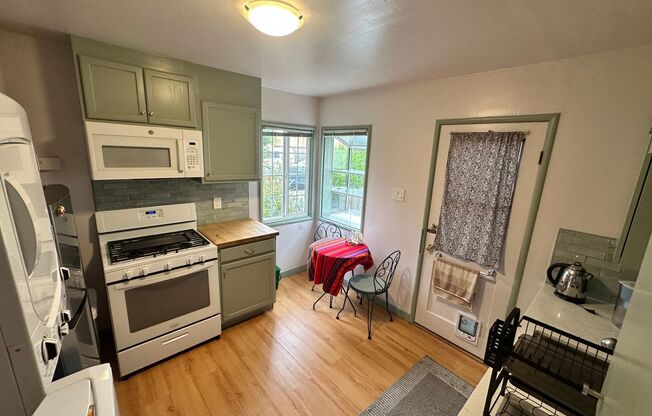 Great natural light on a side by side duplex with parking onsite