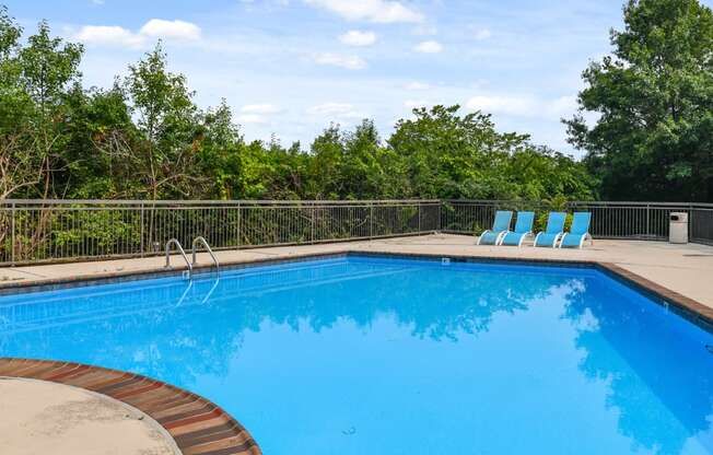 Glimmering Pool with Lounge Area at Patchen Oaks Apartments, Lexington, Kentucky 40517