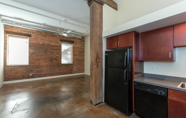 Open Concept Kitchen at Mayton Transfer Lofts, Petersburg, VA