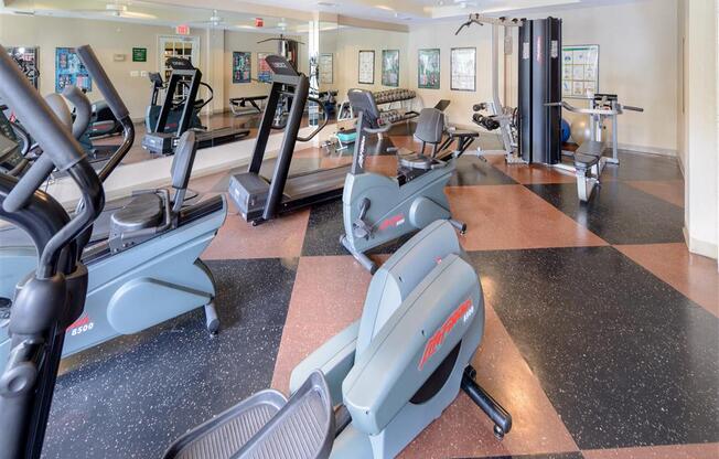 Convenient 24 Hour Fitness Center, Open 7 Days a week,  With State Of The Art Equipment To Reach Your Fitness Goals