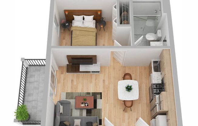 1 bed, 1 bath, 409 sqft, $2,250, Unit 2237-1E