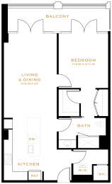 1 bed, 1 bath, 898 sqft, $3,655