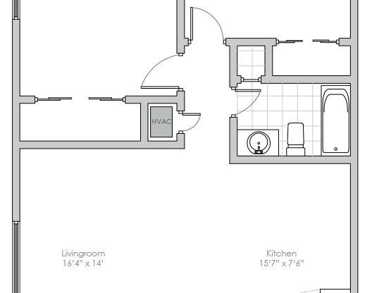 2 beds, 1 bath, 734 sqft, $825, Unit 36