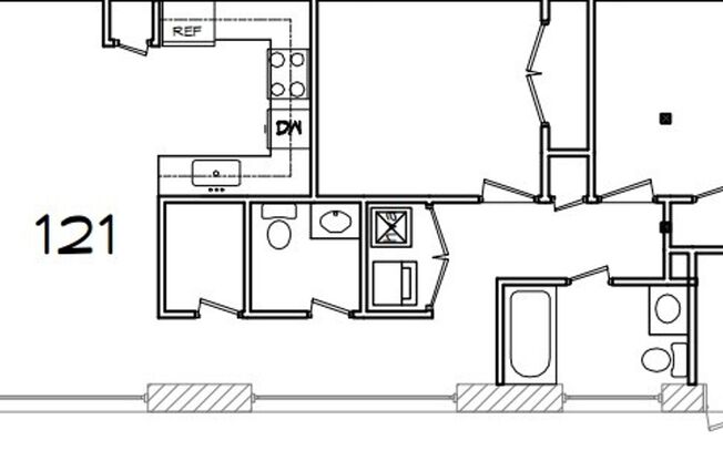 2 beds, 1.5 baths, 830 sqft, $1,325, Unit Apt 121