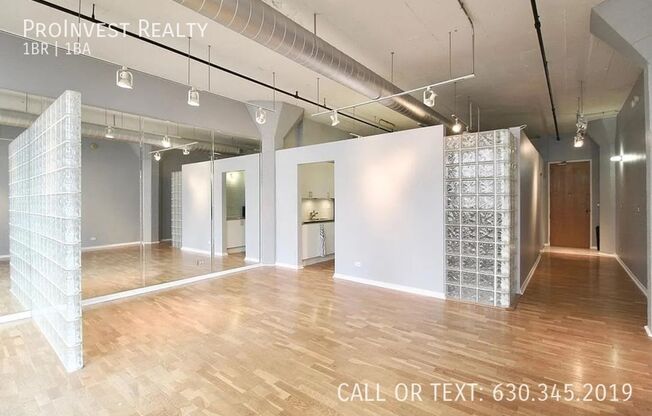 Available Now! Sprawling Sun-drenched 1Bed/1Bath Industrial Loft with Exposed Brick located in the Historic South Loop / Printers Row Chicago Neighborhood