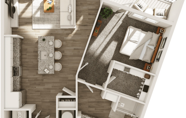 1 bed, 1 bath, 938 sqft, $1,580, Unit 304