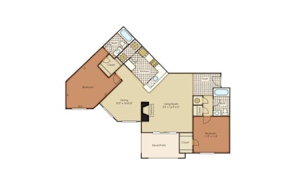 2 beds, 2 baths, $1,686