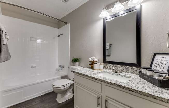 our apartments offer a bathroom with a bathtub
