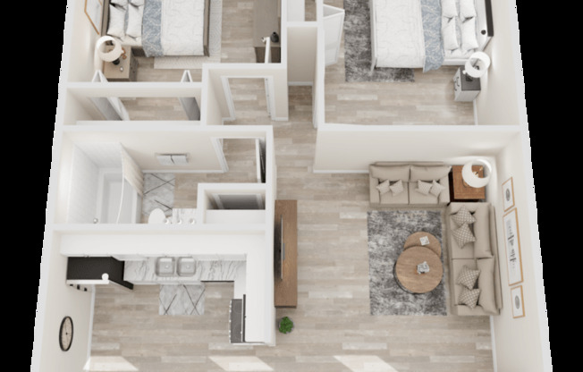 2 beds, 1 bath, 750 sqft, $1,850