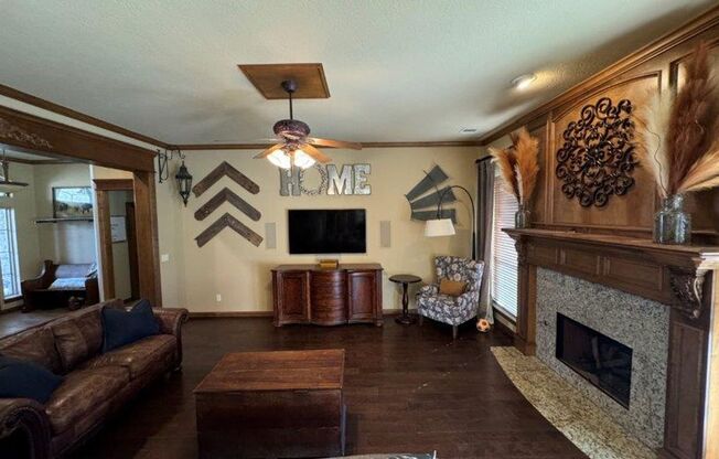 Executive Living in Moore Schools! 3 bedrooms plus office or 4th bed, covered patio and Storm shelter!