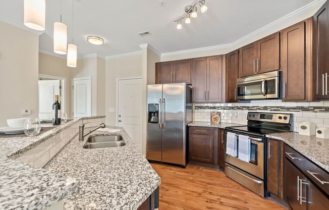 Beautiful Kitchen at The Village Lofts  in Greensboro, NC