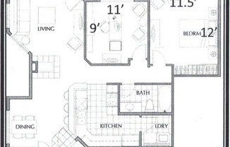 2 beds, 1 bath, 950 sqft, $2,060