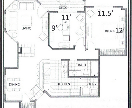 2 beds, 1 bath, 950 sqft, $2,060
