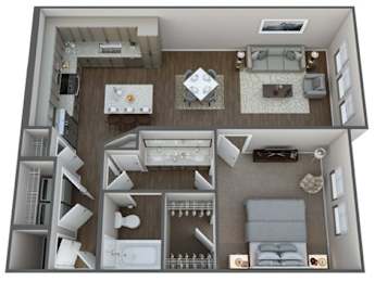 1 bed, 1 bath, 820 sqft, $1,292