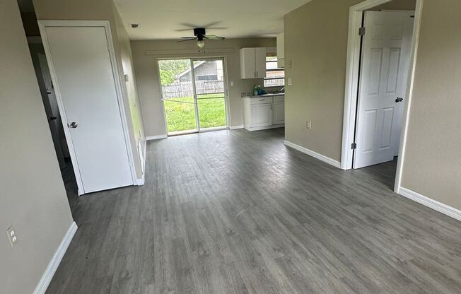 3 bedroom home with fenced yard