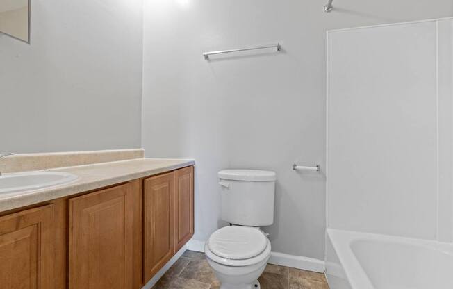 a bathroom with a toilet and a sink