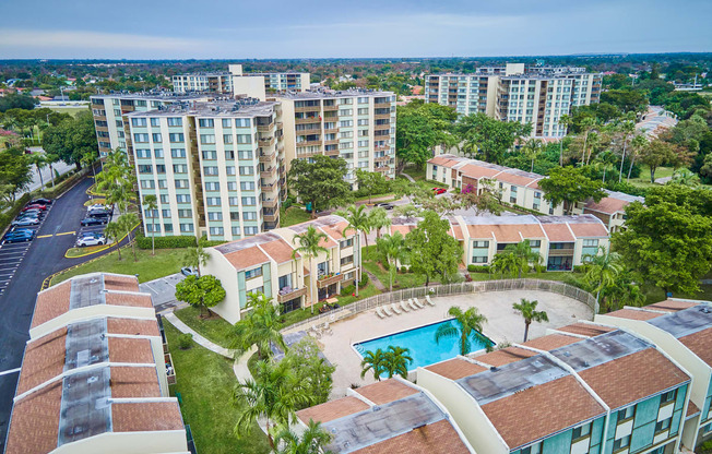 Aerial Pool View at Fairways of Inverrary, Lauderhill, FL, 33319