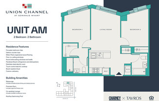 2 beds, 2 baths, $6,650, Unit 7AM
