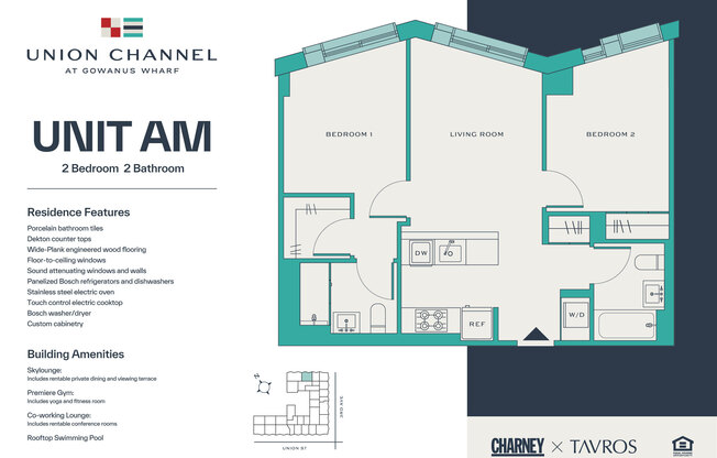 2 beds, 2 baths, $6,650, Unit 7AM