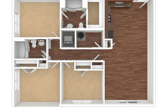 3 beds, 2 baths, 1,176 sqft, $1,510