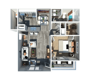 1 bed, 1 bath, 800 sqft, $1,715