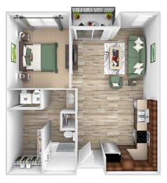 1 bed, 1 bath, 702 sqft, $1,923