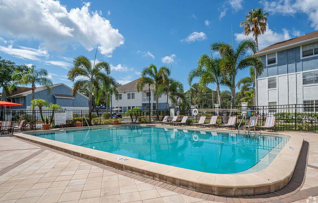 Pool at Captiva Club Apartments at 4401 Club Captiva Drive in Tampa, Florida 33615