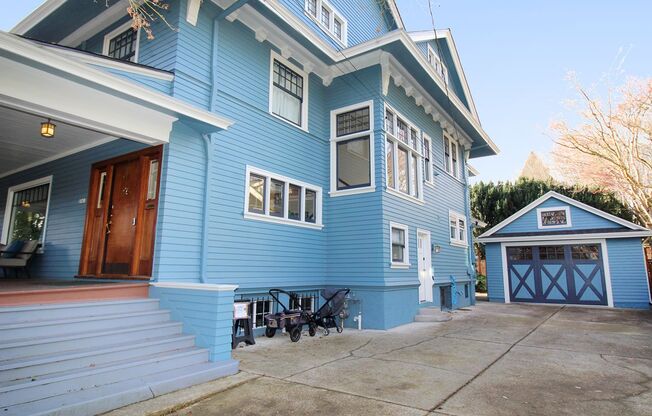 Grand 1910 Irvington 6 Bedroom Craftsman Home on Oversized Lot