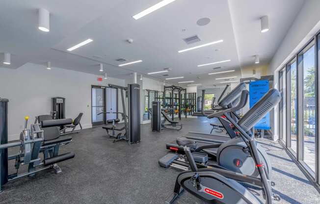 Countyline Apartments in Miami FL photo of fitness center with cardio equpiment