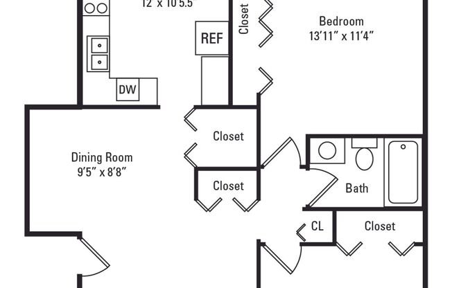 2 beds, 1 bath, 987 sqft, $1,795, Unit 186-101