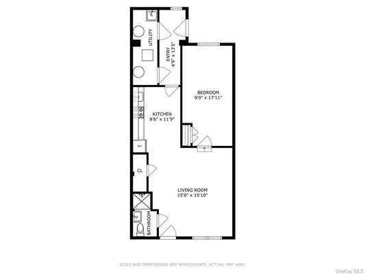 1 bed, 1 bath, 700 sqft, $1,800